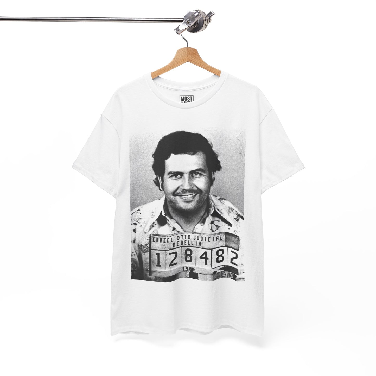 😤Pablo Escobar 1977 Mugshot Tee - Most Wanted😤
