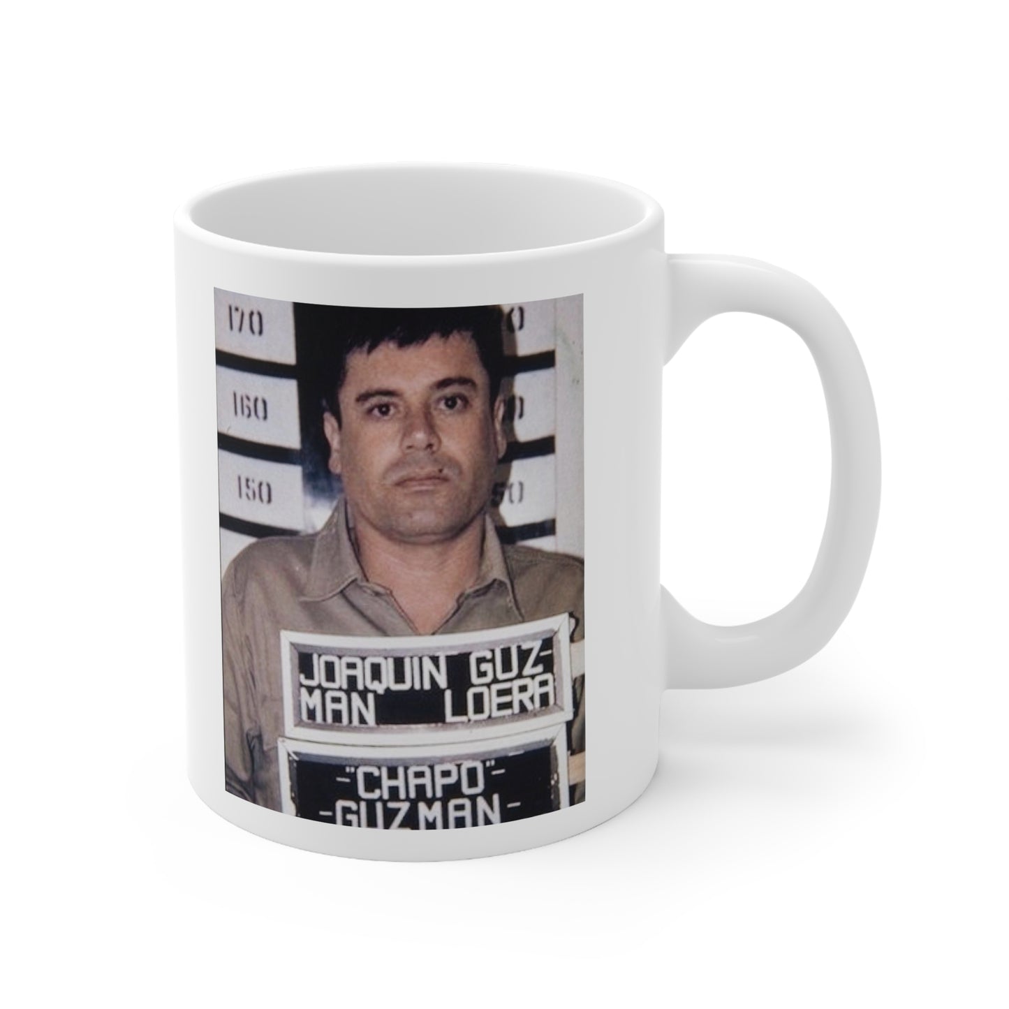 ☕ El Chapo 1993 Mugshot Mug – Most Wanted