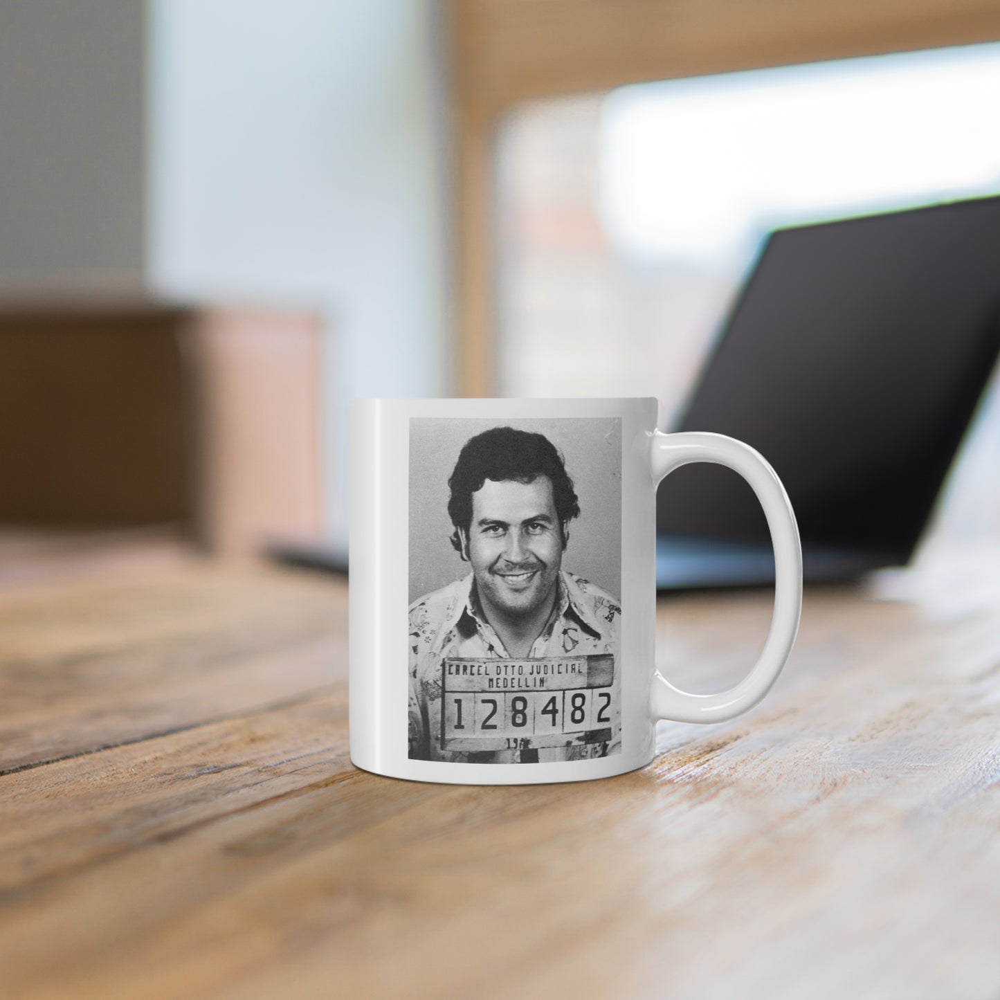 ☕Pablo Escobar Mugshot Mug – Most Wanted