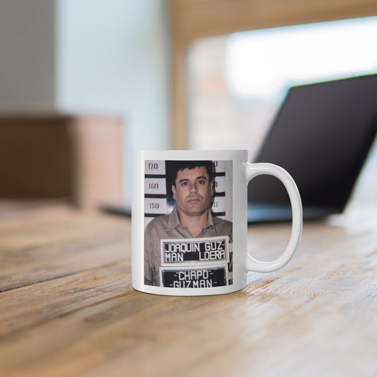 ☕ El Chapo 1993 Mugshot Mug – Most Wanted