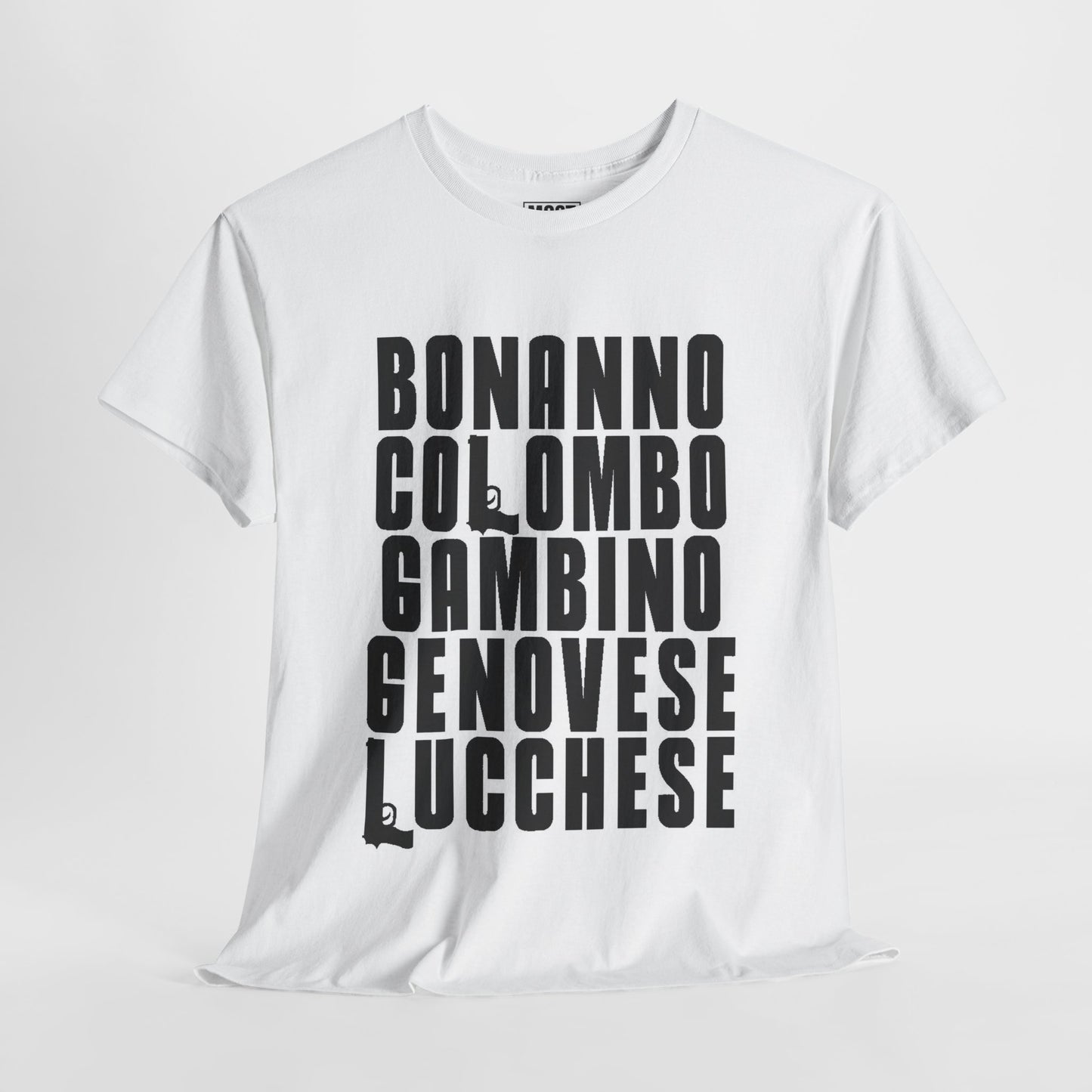 🖤 “The Five Families” Mafia T-Shirt | Most Wanted Merch 🖤