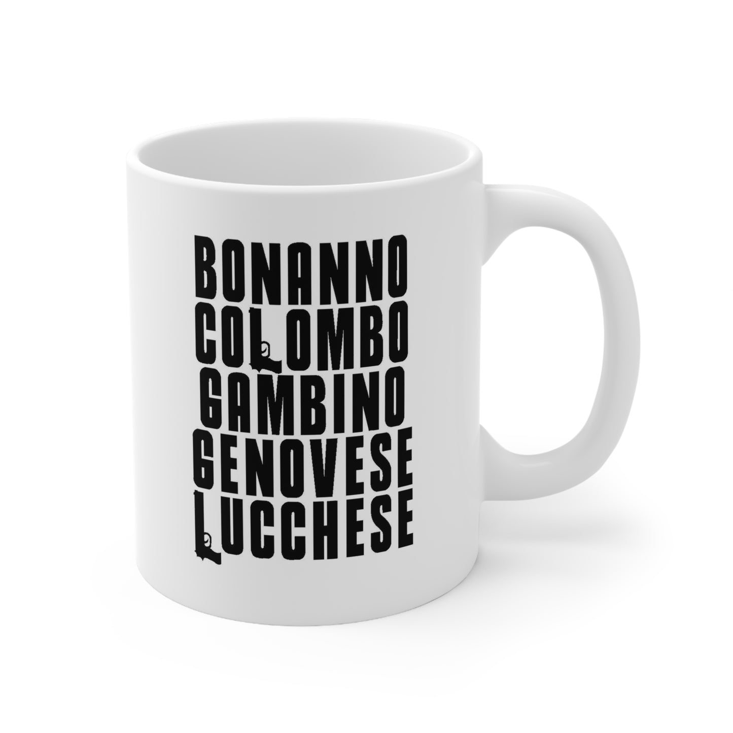 ☕ “The Five Families” Mafia Mug | Most Wanted