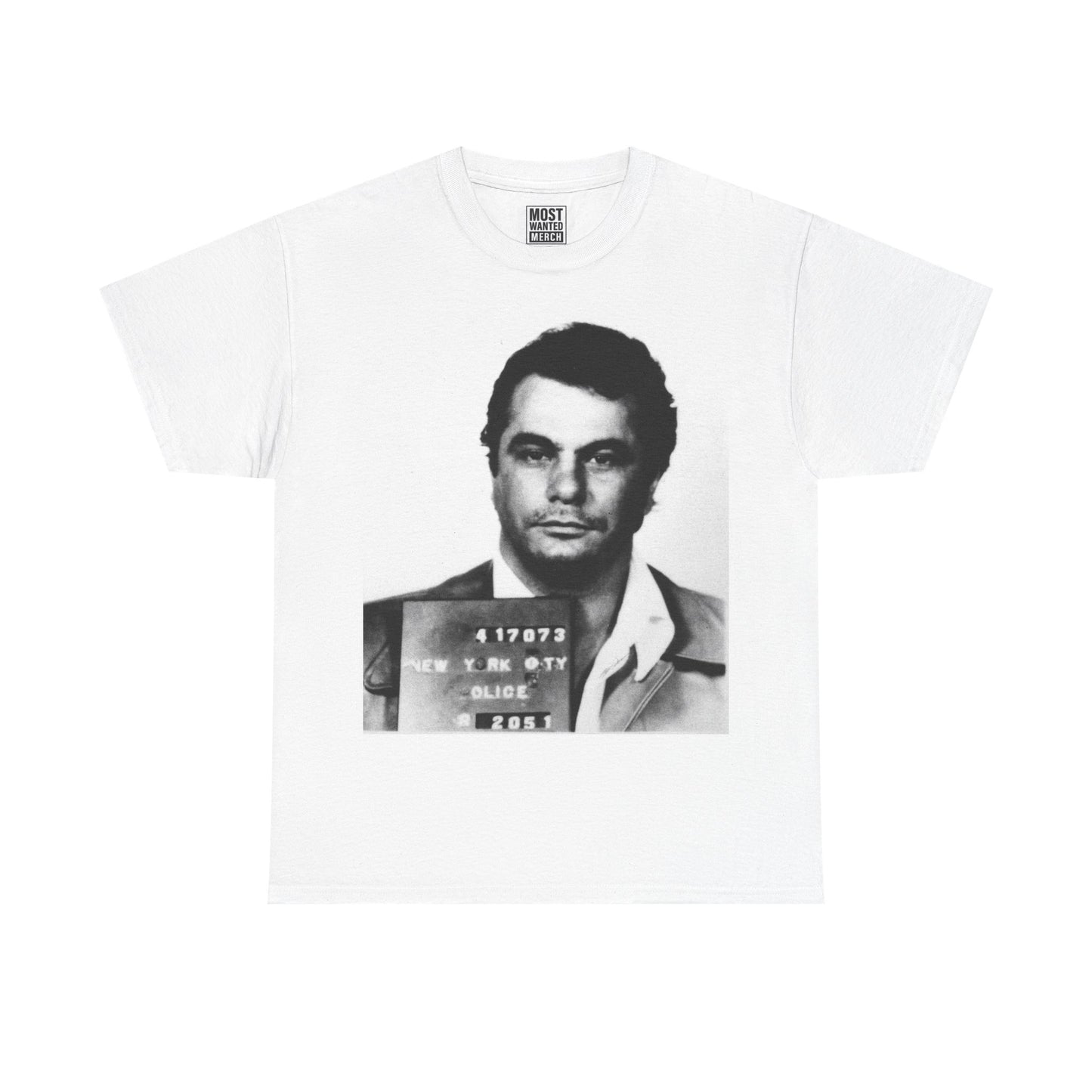 💀John Gotti 1972 Mugshot T-Shirt - Most Wanted💀