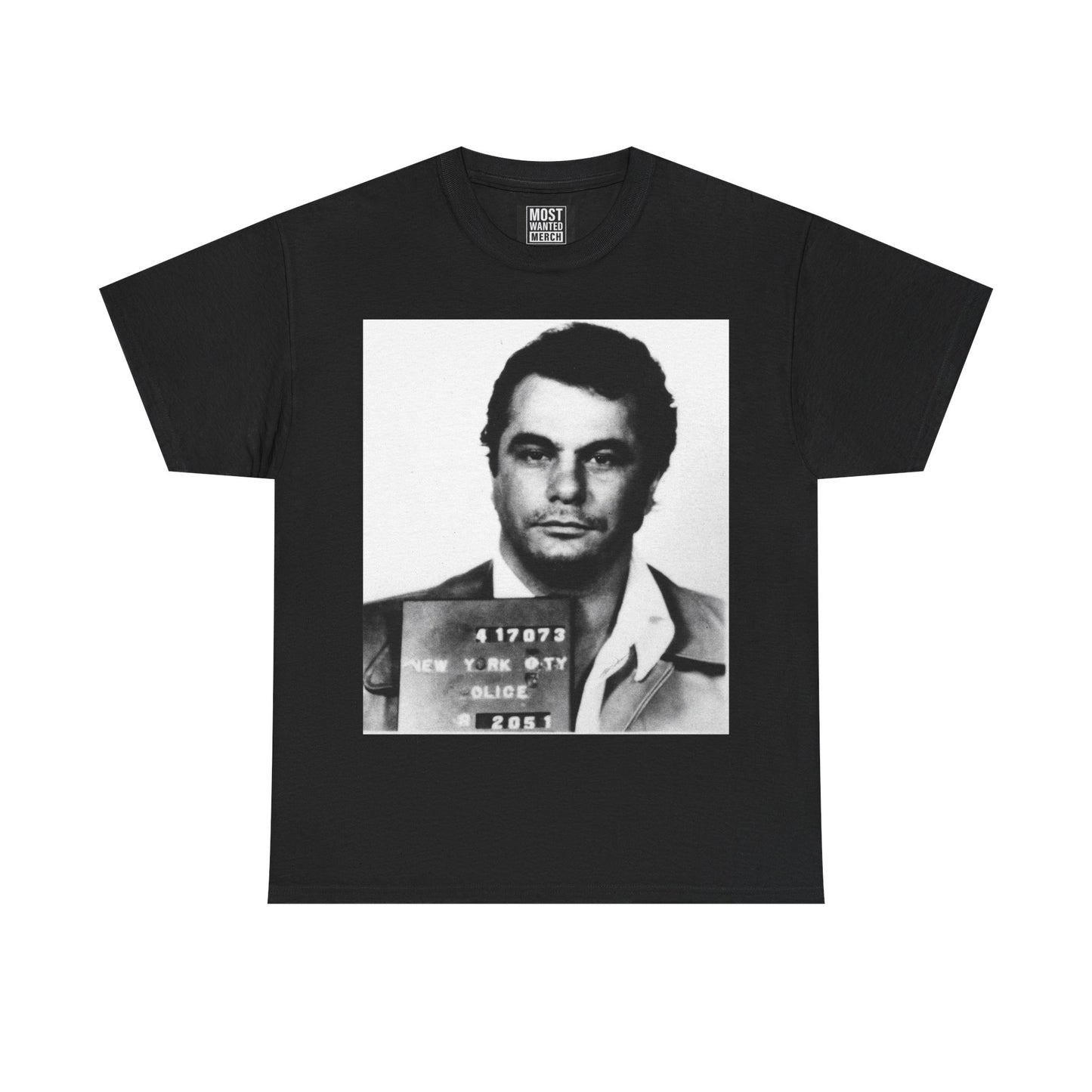 💀John Gotti 1972 Mugshot T-Shirt - Most Wanted💀